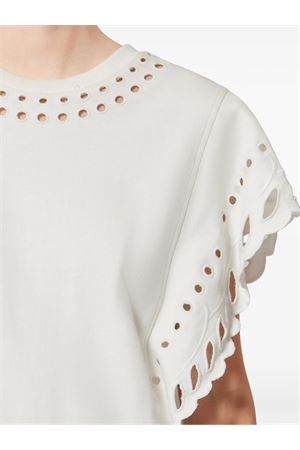 T-Shirt Odyle In Cotone Bianco MARANT ÉTOILE | TS0298FAD1N08E23EC